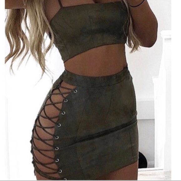 Kalea Dresses & Skirts - Two Piece Skirt Set, Dark Green